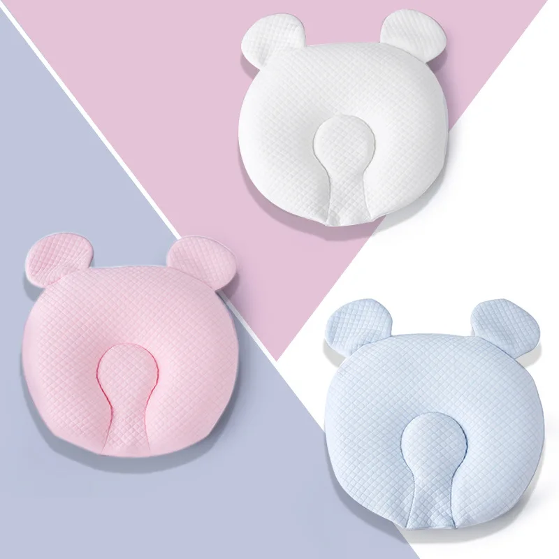 

2019 New Style Bear Infant Memory Baby Pillow Infant Stereotypes Memory Pillow Cotton Core Anti Migraine Baby Memory Pillow