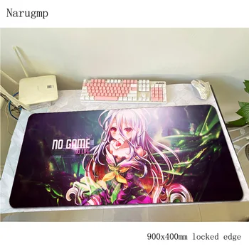 

No Game No Life mouse pad Professional Computer mat 900x400x3mm gaming mousepad Domineering padmouse keyboard game pc gamer desk