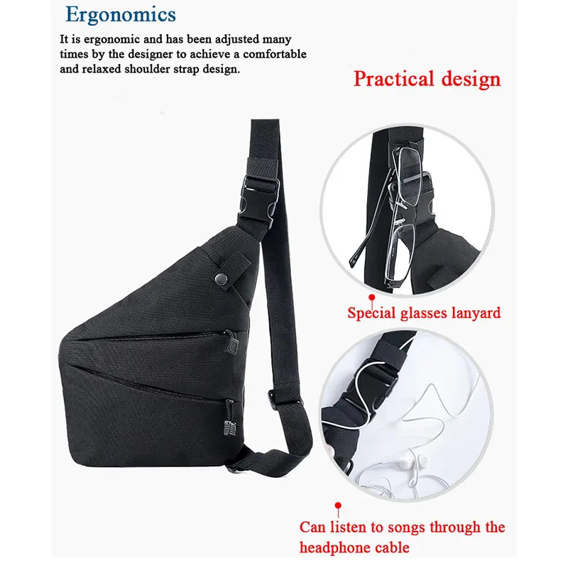 Multifunctional Left Right Shoulder Bag Sling Crossbody Storage Bags Travel Cycling Hiking Hunting Military Tactical Gun Bags