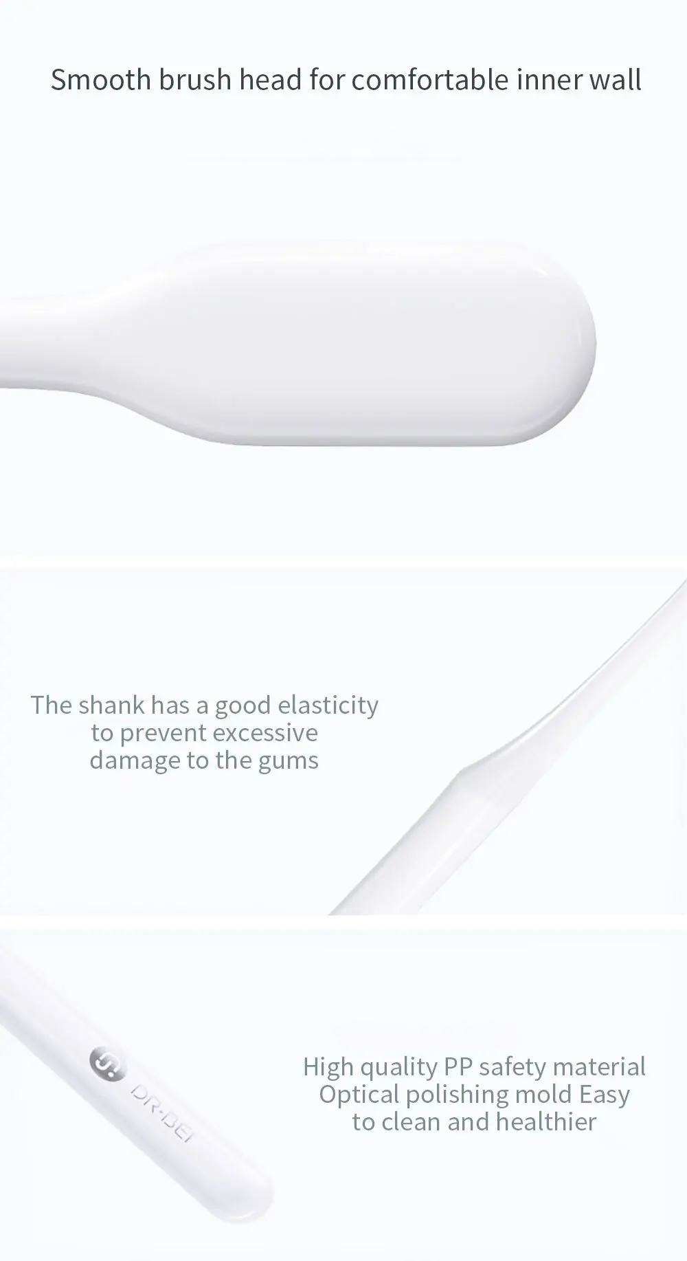 Горячая новинка Xiaomi Mijia Doctor B Молодежная версия Bet зубная щетка удобная мягкая серая и белая на выбор зубная щетка для ухода