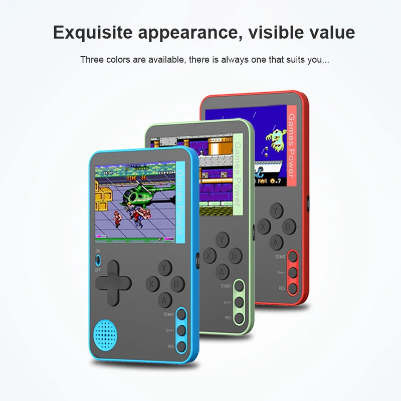 Portable Handheld Game Console Built-in 500 Classic 8 Bit Games Retro Video Game Console 2.4 Inch Screen For Children And Adults