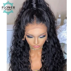 Water Wave Lace Front Wig Glueless 13x6 Lace Front Human Hair Wigs For Black Women Loose Deep Wave Frontal Wig Preplucked 180%