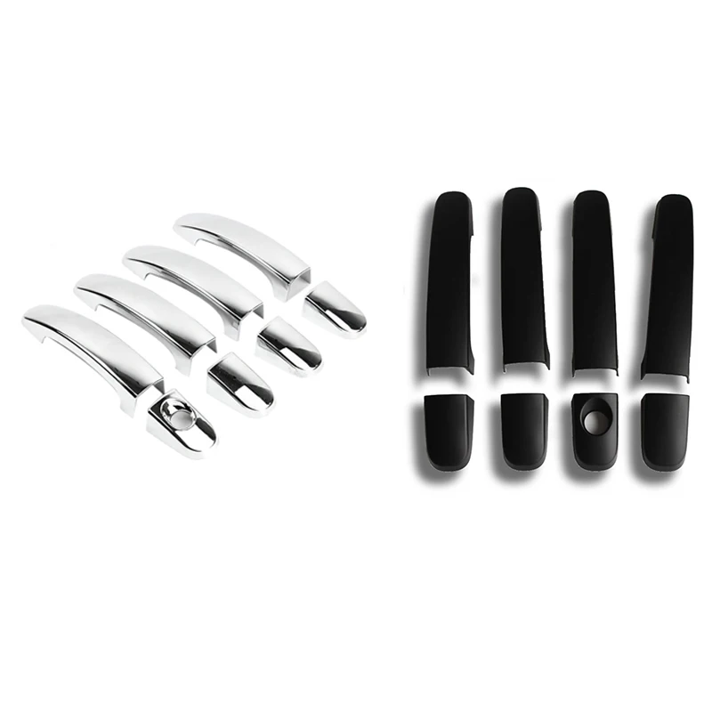 4PCS for Ford Ranger Everest 2012+ Car Chrome Door Handle Cover Trim Decorator Sticker Exterior Accessories | Автомобили и