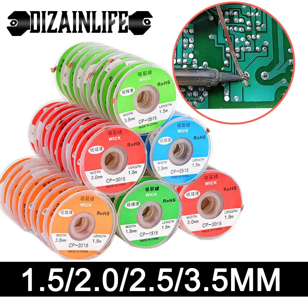 Flux Solder Wire Desoldering Braid Solder Remover Wick Wire Lead Cord
