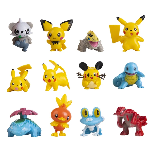 24 Pçs/set Venusaur Groudon Pokemon Mewtwo 4-5 centímetros Pikachu Dos  Desenhos Animados Figuras Anime Modelo Coleção de Brinquedos para As  Crianças Presentes - AliExpress