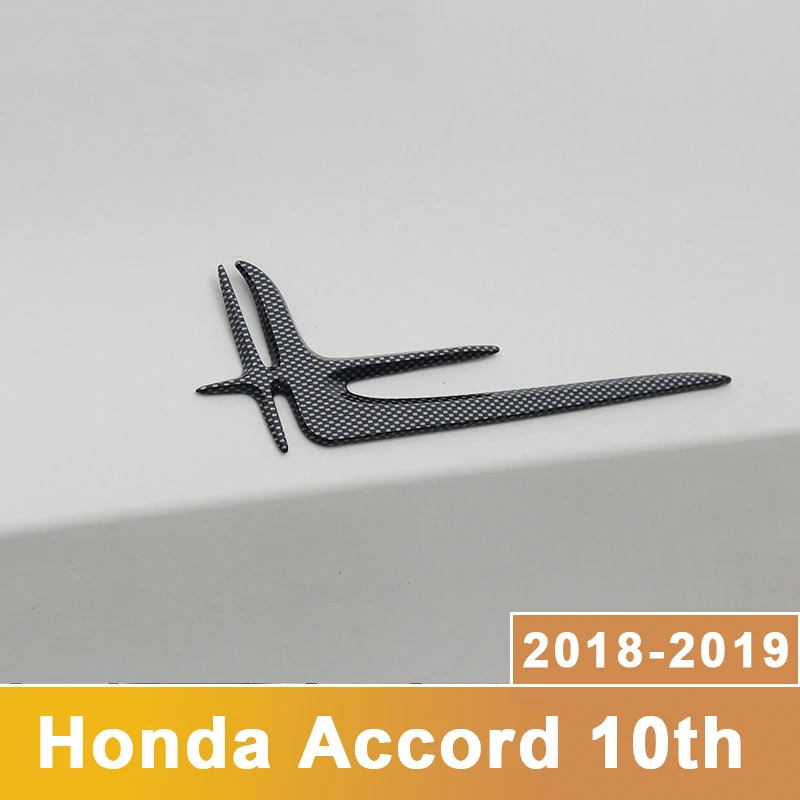 

2PCS For Honda Accord 2018 2019 10th Car 3D Side Wing Badge Emblem Modified labeling Side sticker Trim Sports style Modification