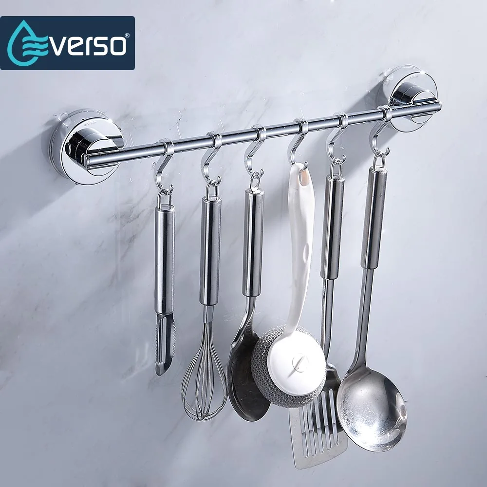 Everso подвесной крючок из нержавеющей стали для шкафа, кухонный органайзер для хранения, держатель для кухни, спальни, ванной комнаты, крючок для мелочей
