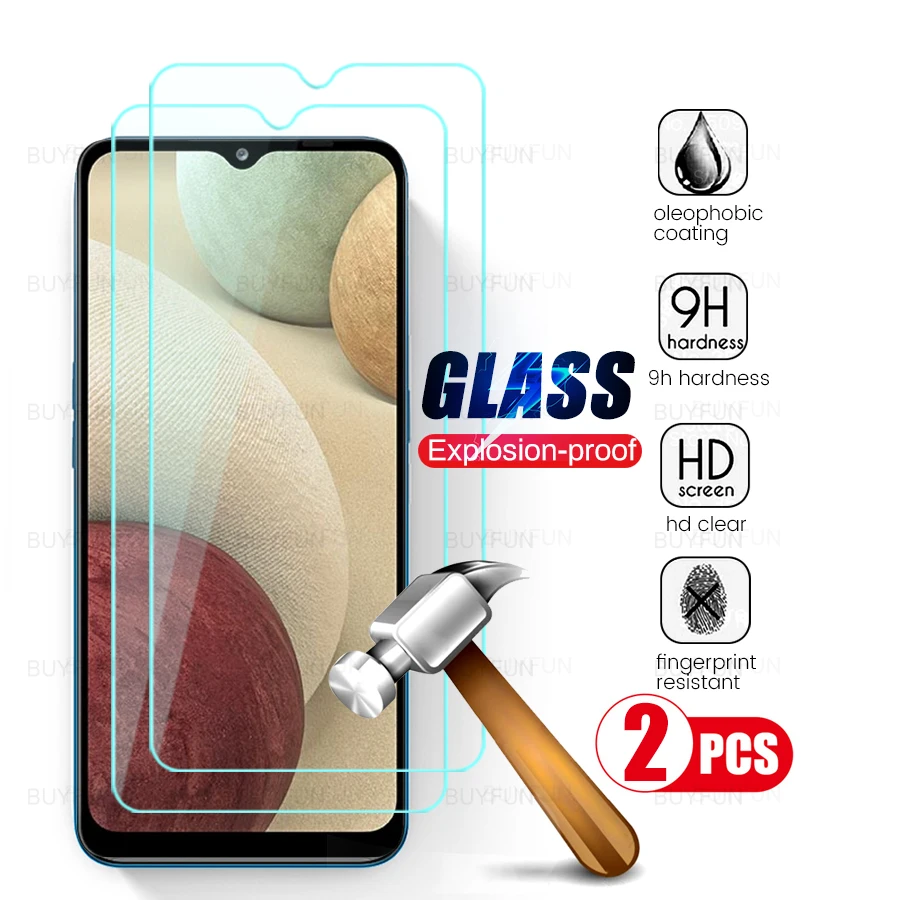 2PCS Tempered Glass Screen Protectors Case for Samsung Galaxy A02 A02S A12 A32 A42 A52 A72 A22 A82 A 12 52 Protection Cover Film | Мобильные