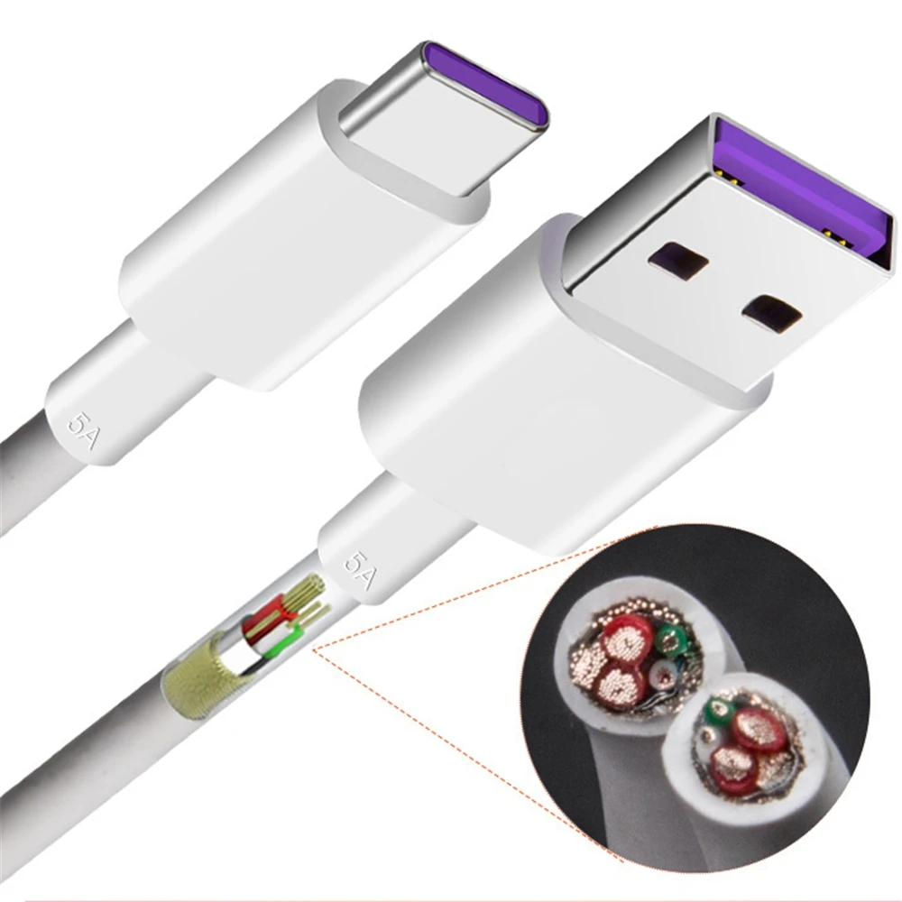 2m 5A usb type-C супер зарядка Быстрая зарядка для huawei P20 Pro/P10/mate 10