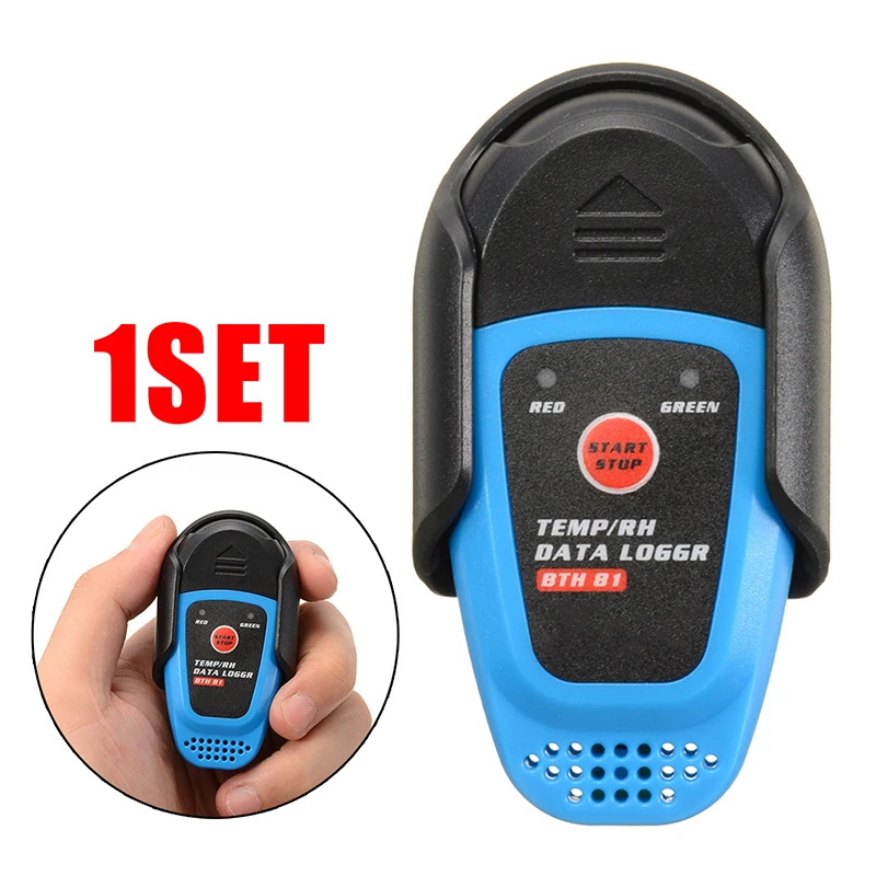 

Cold Chain Drug Storage Instruments 1pc BTH81 Temperature Humidity Moisture Thermometer Data Logger Recorder with USB for BSIDE