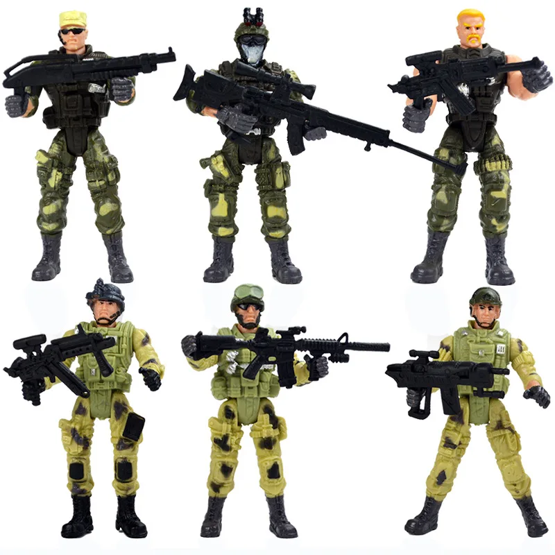 

Military Soldier Toy America Special Forces SWAT Model Anti-terrorism Elite Doll Movable Joint Figurine with Weapons
