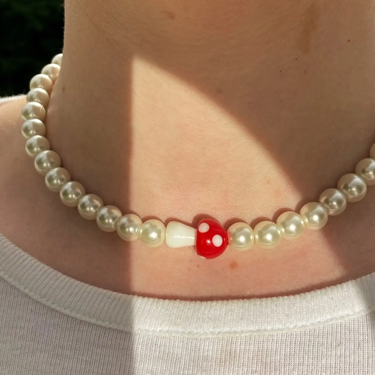 Mushroom Pearl Necklace Glückspilz | Smilla Brav | Wolf & Badger