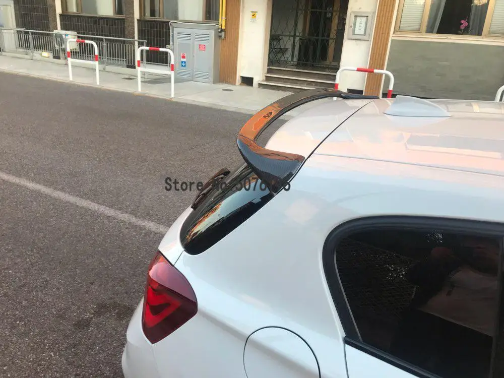 

For BMW F21 Spoiler 2012-2018 1 Series 116i 120i 118i M135i Carbon Fiber for F20 Rear Roof Spoiler AC Style rear spoiler wing