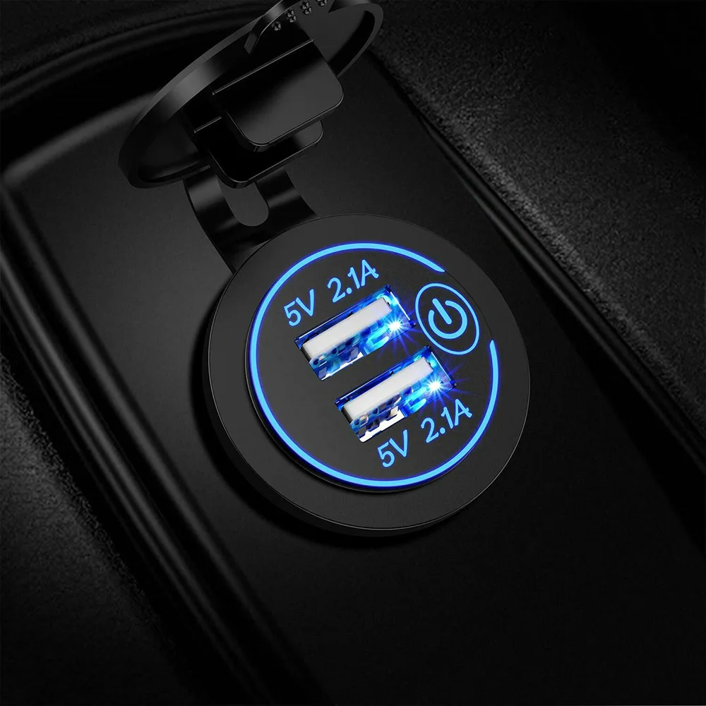 Новинка 2019 светильник для прикуривателя разветвитель гнезда 12 в 24 2 порта USB