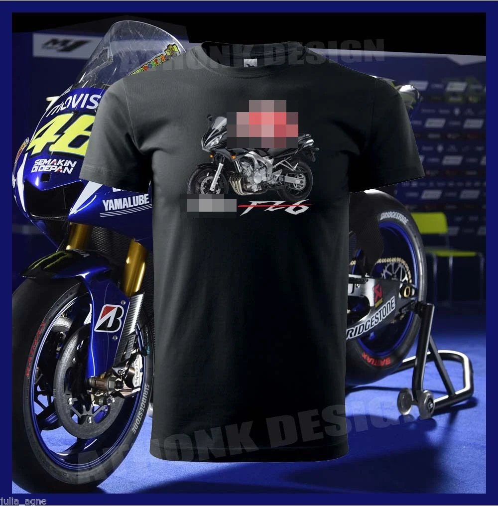 2020 New Arrival Men'S Fashion VINTAGE Japanese Motorcycle FAZER FZ6 MOTORCYCLE BIKER MEN'S TEE SHIRT Brand T-Shirts | Мужская