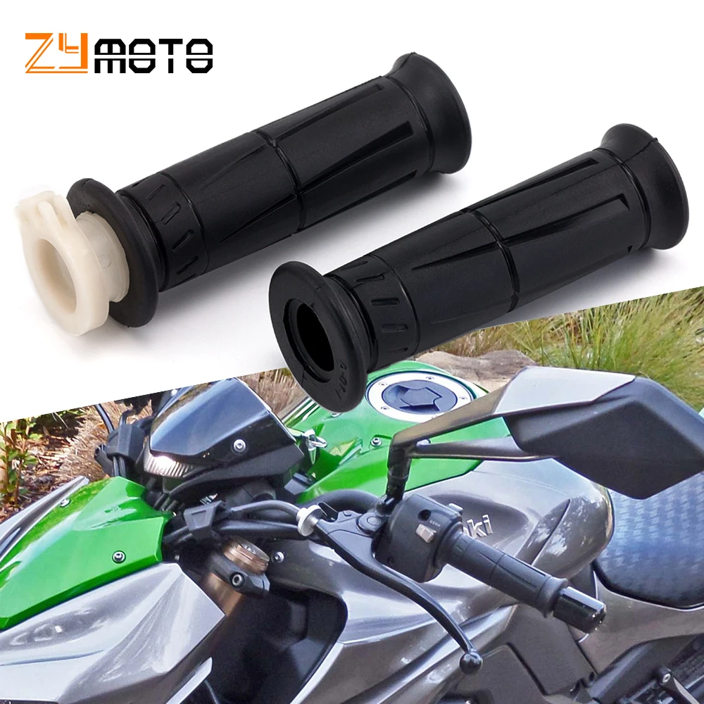 Мотоциклетные черные резиновые ручки 7/8 ''диаметр подходит для KAWASAKI Z750R 2011 2012