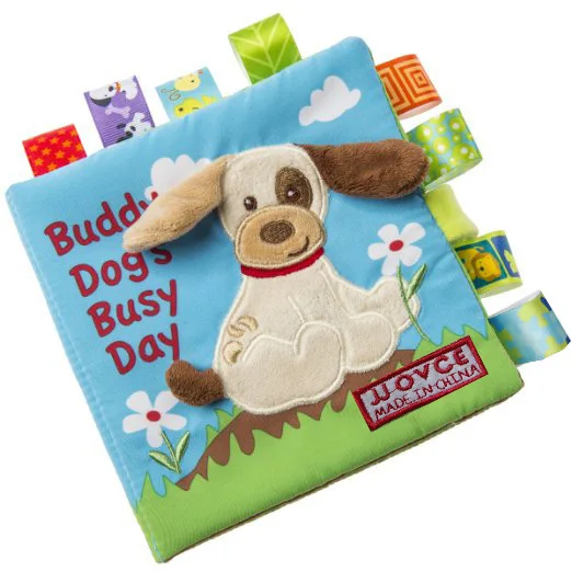 

Baby Cloth Book Cartoon Animal Embroidery Puzzle Three Dimensional Tear Proof Cloth Book Gift for Baby