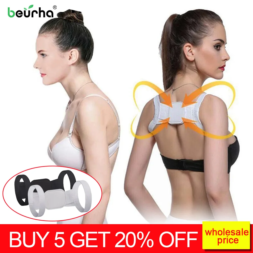 

S/M/L/XL Back Posture Corrector Belt Clavicle Support Correction Straight Shoulders Brace Strap with Velcro for Adult Chilren