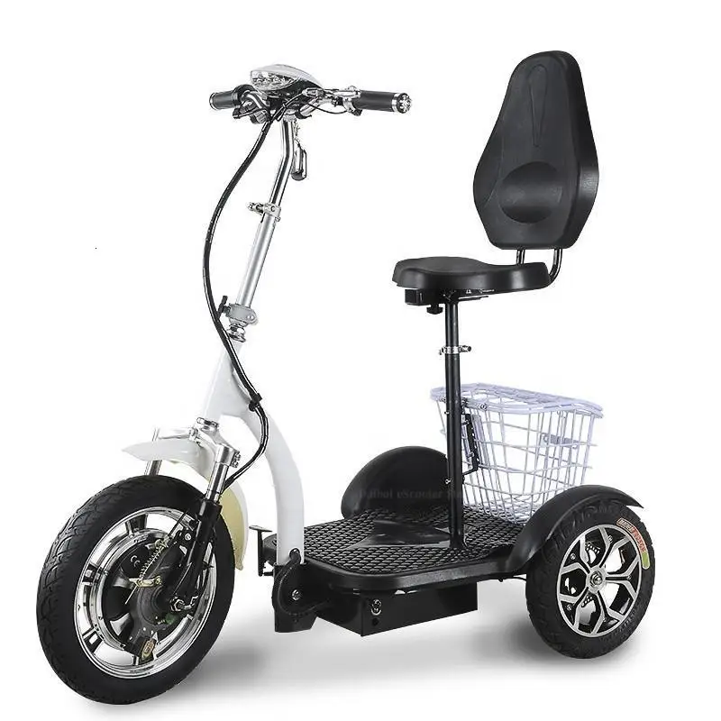 Daibot Mini Electric Tricycle Scooter Electric Scooters Removable BatteryBasket 16 Inch 48V 500W Electric Scooter Adults Kids (17)