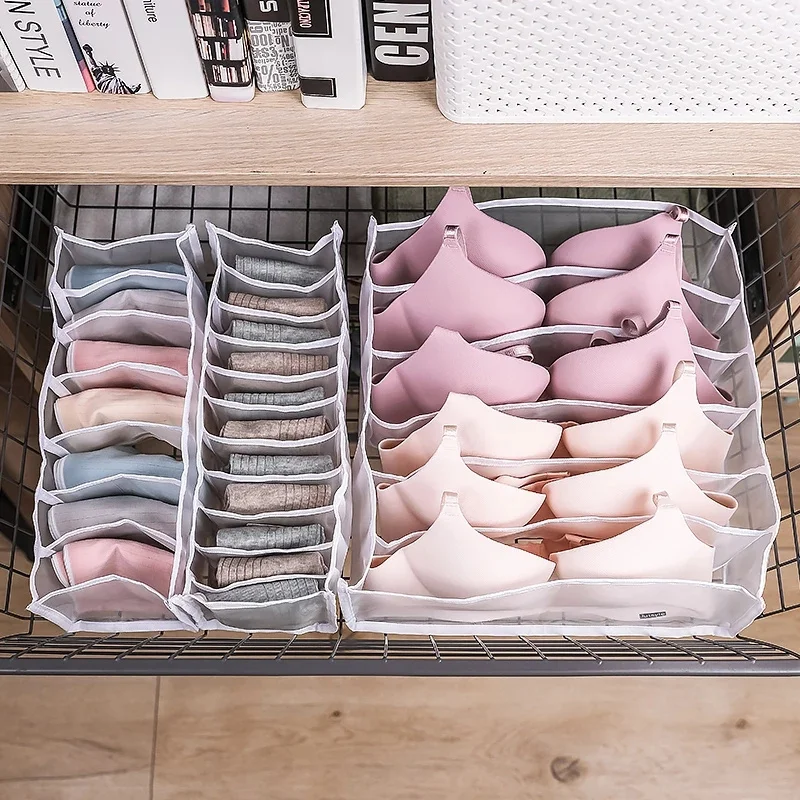 속옷 보관함 서랍 청바지 양말 분리 정리함, 옷장 옷장, 옷 칸막이 상자, 바지 보관, 11 그리드