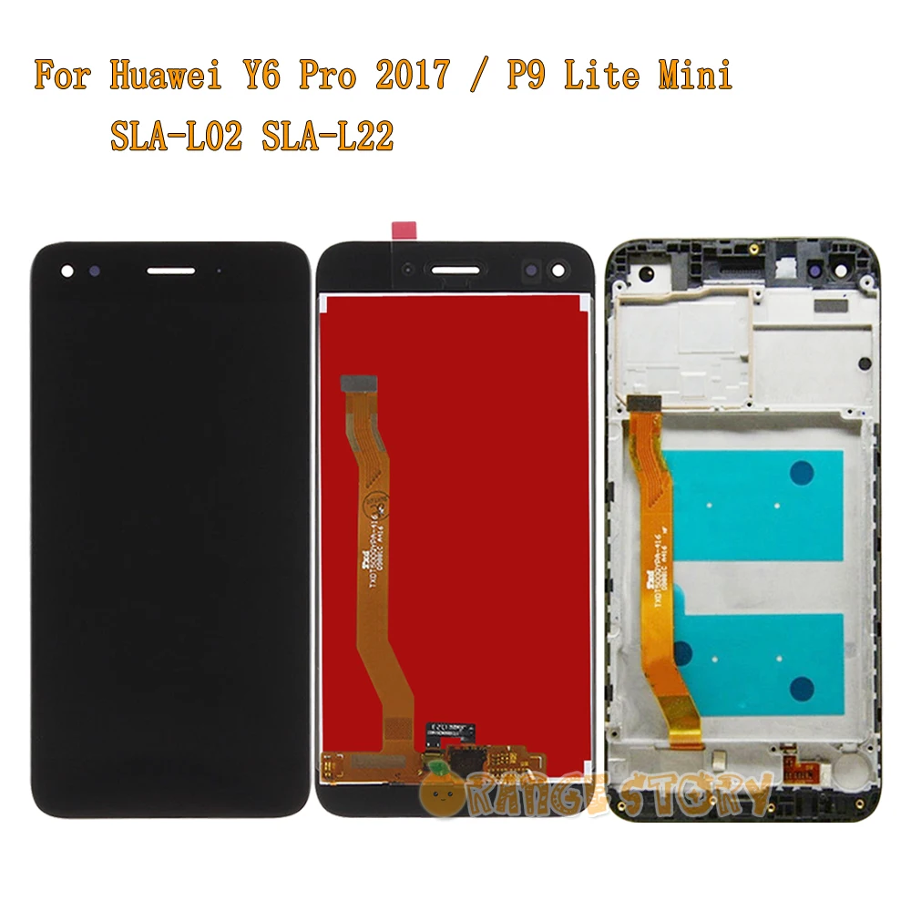 ЖК-дисплей для Huawei Y6 Pro 2017 SLA-L02 SLA-L22 экран P9 Lite Мини с сенсорным экраном в сборе