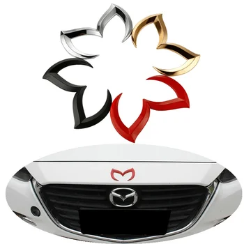 

For Mazda 2 3 5 6 MX5 MX3 Axela Atenza Speed CX5 CX3 CX7 CX9 RX8 RX7 323 626 Car Hood Bat Badge Sticker Auto Rear Trunk Emblem