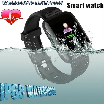 

116 PLUS Color Screen Smart Watch Heart Rate Blood Pressure Waterproof Fitness Tracking Watch GK99