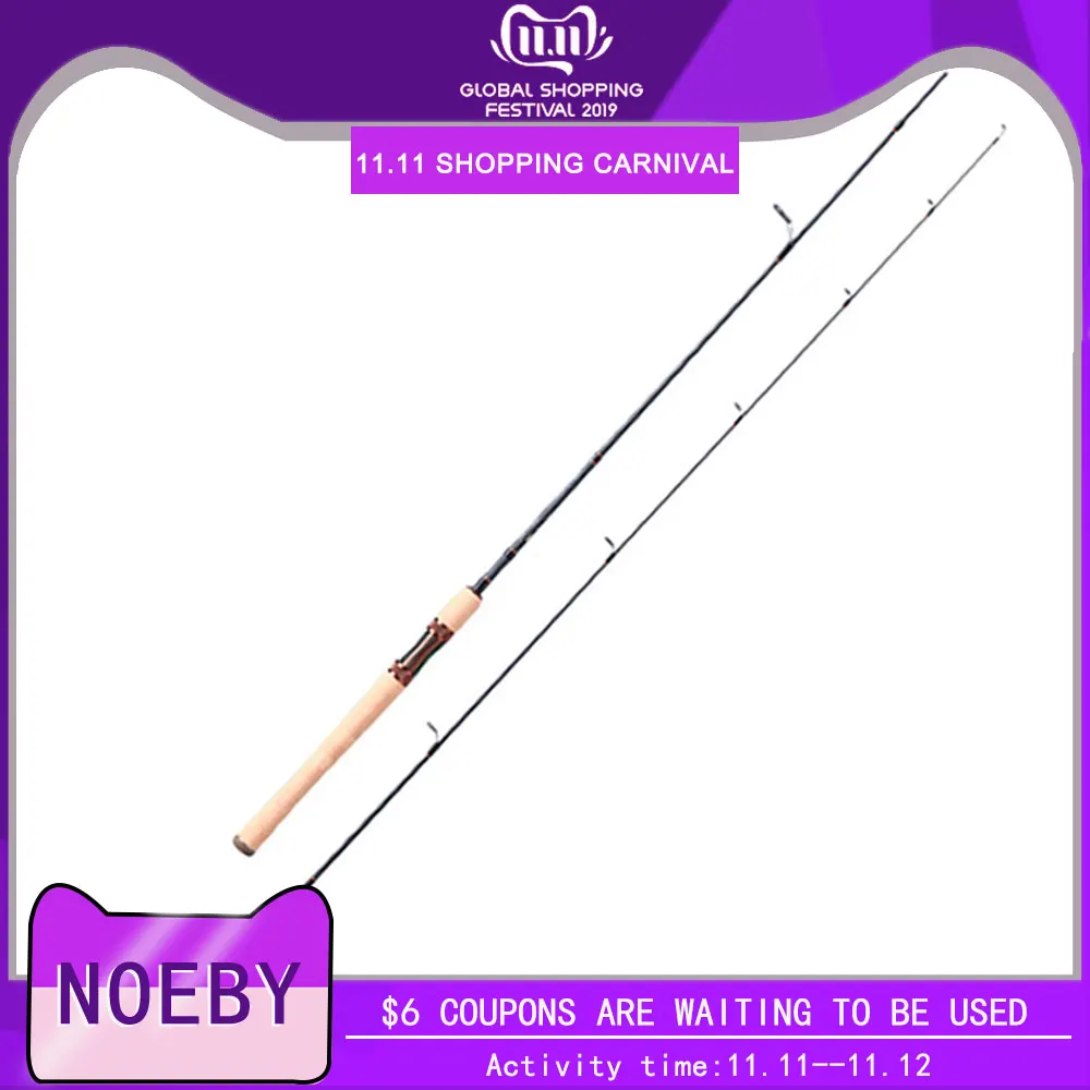 NOEBY форель спиннинговая Удочка 1,93 М МОЩНОСТЬ: L/UL 99% карбоновая направляющая FUJI 1-7 г/3-10 г вес приманки удочки Vara De Pescar Peche