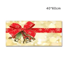 Нескользящий Рождественский Коврик для пола, прямоугольный ковер с подложкой для дома, кухни, гостиной, декоративные принадлежности