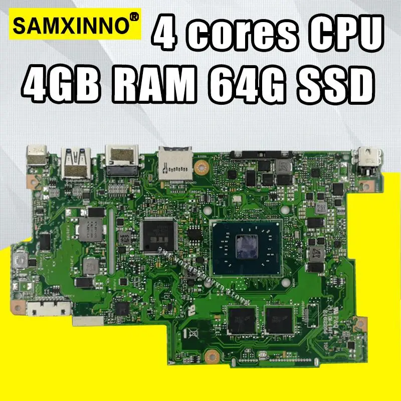 

with 4G RAM + 64G SSD 4 cores CPU Laptop Motherboard For ASUS E203N E203NA Notebook mainboard test OK