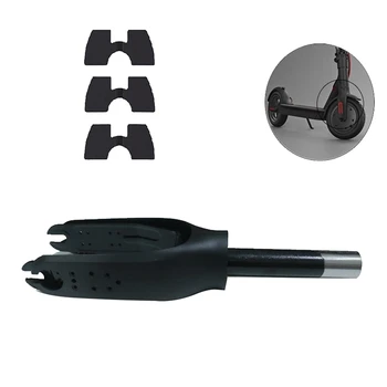 

Scooter Front Wheel Bracket Fork with Rubber Parts for Xiaomi Mijia M365 Electric Scooter Replacement Accessories(Black),with Th