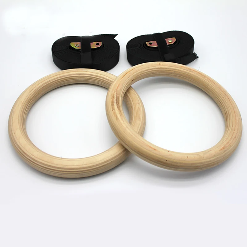 Новые деревянные 28 мм упражнения фитнес гимнастические кольца для тренажерного зала упражнения Кроссфит подтягивания мышц