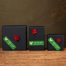 

"Just for you" Rose Valentine's Day Gifts Box Ring Earrings Bracelets Necklace Paper Box Couple Lover Wedding Engagement Jewelry