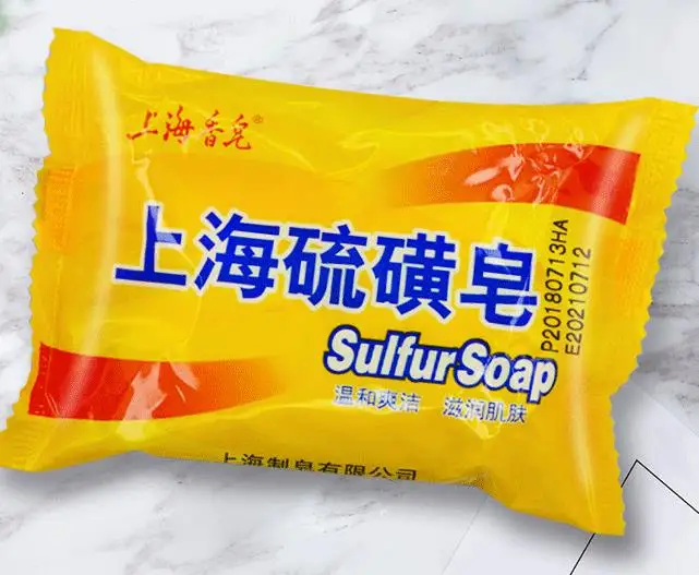 Antipruritic and mite acne sulfur soap 85g