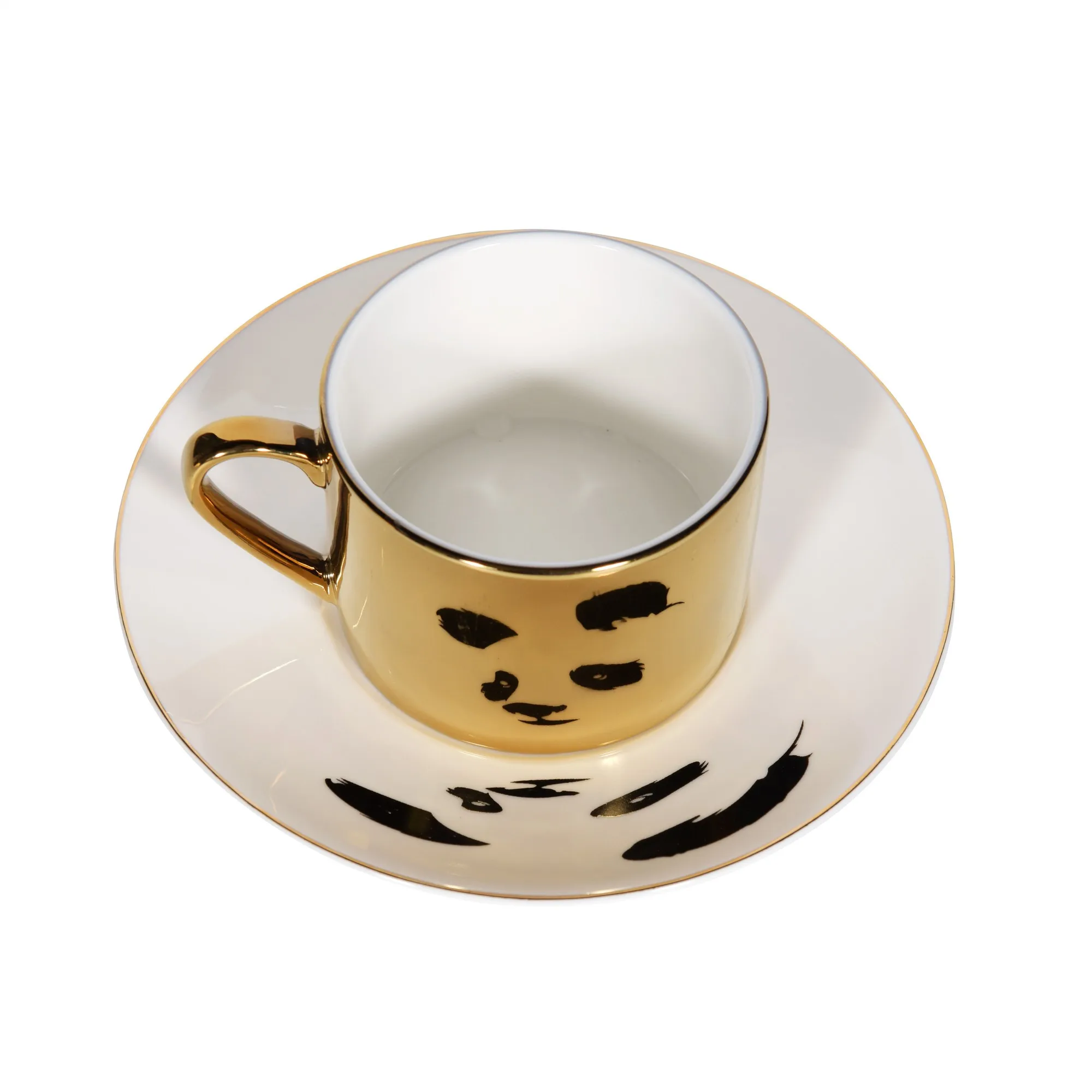 Новая креативная анаморфная чашка, скандинавский мультяшный тигр, отражающая чашка, панда, зеркальная кружка