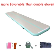 19.7ft Inflatable 6m Air Track Professional Tumbling Mat for Gymnastics Airtrack Floor Mats with Free Electric Air Pump 600w