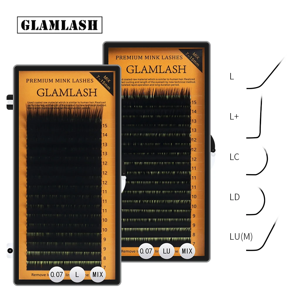 Special Price Curl Makeup Mink-Eyelashes Extension-16rows/tray Black LU/M Mix Matt L/L nz3DO7MY