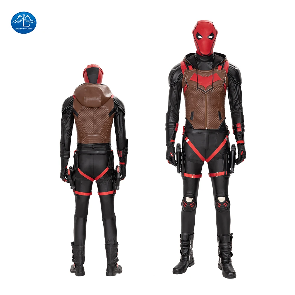 Game Gotham Knights Cosplay Red Hood Cosplay Costume Men Jason Todd Leather Outfit  Halloween Custom Made Red Mask|Trang Phục Trò Chơi| - AliExpress