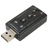 1pc External Mini USB 2.0 3D Virtual 480Mbps 7.1 Channel Audio Sound Card Adapter for PC Desktop Notebook ► Photo 2/4