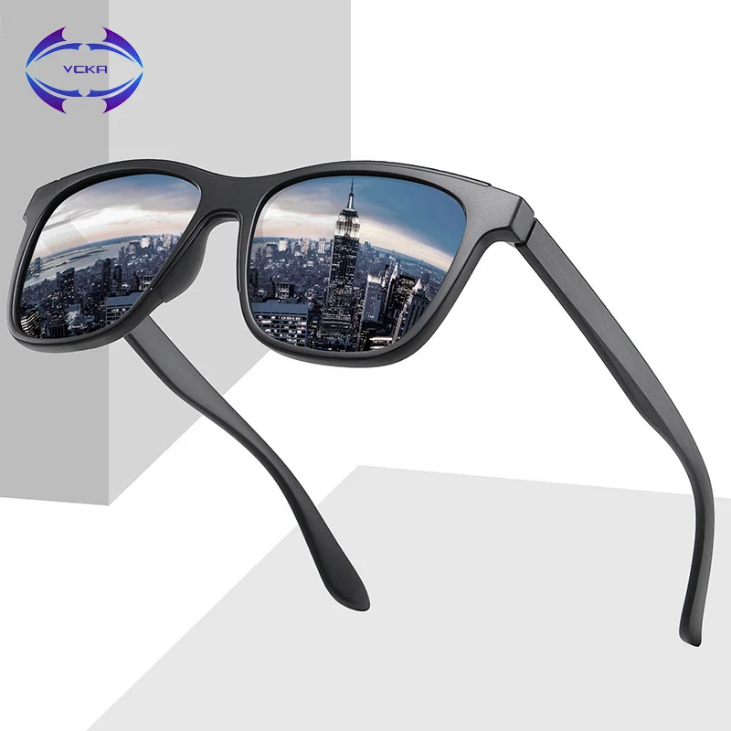 VCKA брендовые Дизайнерские Модные поляризованные солнцезащитные очки для мужчин и женщин, квадратные мужские солнцезащитные очки для рыбалки, женские очки zonnebril heren UV400