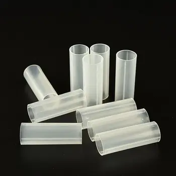 

2pcs Battery Tube Flashlight Torch Storage PP Durable Protective Safe Transparent Practical Battery Tube