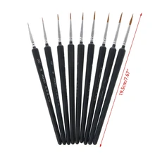 Профессиональный набор кистей для красок из волчьей шерсти 9 размеров