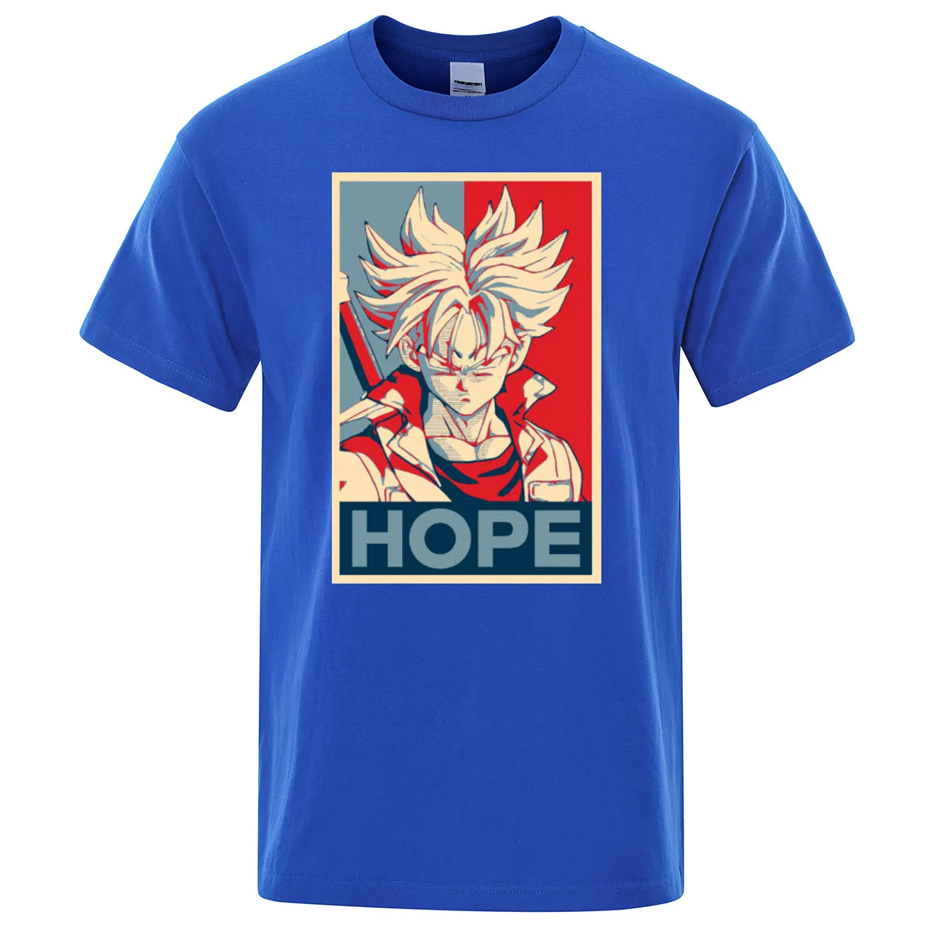 Dragon Ball; Dragonball Z Футболка мужская летняя хлопчатобумажная футболка Японские Аниме шорты hope Футболка Хип-Хоп Топы Harajuku уличная одежда - Цвет: blue 6