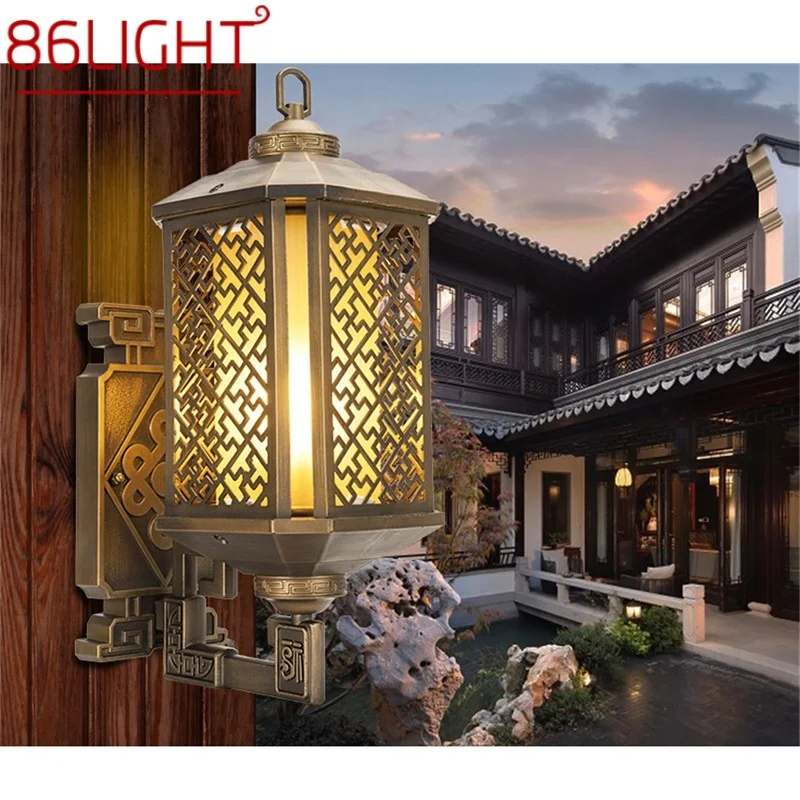 

86LIGHT Classical Outdoor Wall Lights Retro Bronze LED Sconces Lamp Waterproof IP65 Decorative For Home Porch Villa