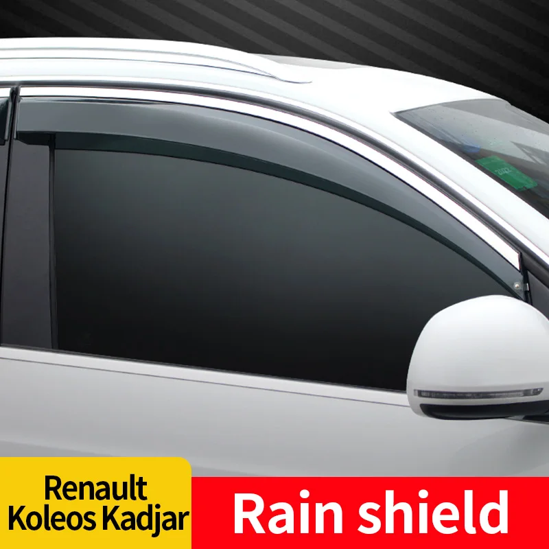 Windows visor Side wind window deflectors visor Windshield on the Windows Accessories For Renault Koleos Kadjar Captur 2009-2020