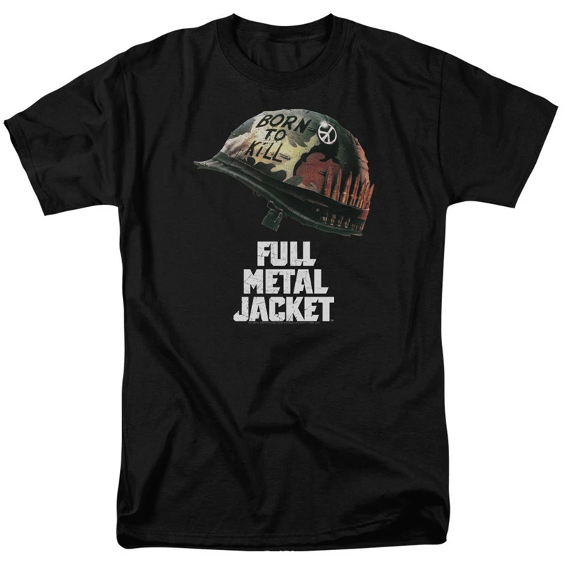 Full Metal Jacket Movie Poster Licensed Adult T-Shirt All Sizes New Unisex Funny Tops Tee Shirt |