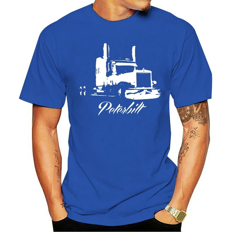 Для мужчин футболка 2007 Peterbilt 379 Legacy Edition сбоку V женщин | Мужская одежда