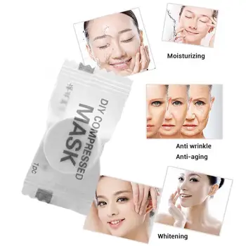 

Charcoal Compressed Mask Sheet Paper Convenient Portable Care Portable DIY compression Moisturizing Tools Whitening mask Sk X5N5