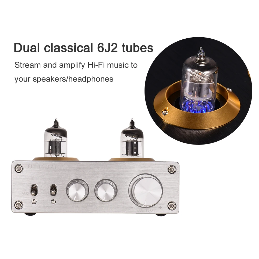 Мини Hi Fi цифровой аудио усилитель мощности стерео с двойными 6J2 Вакуумными