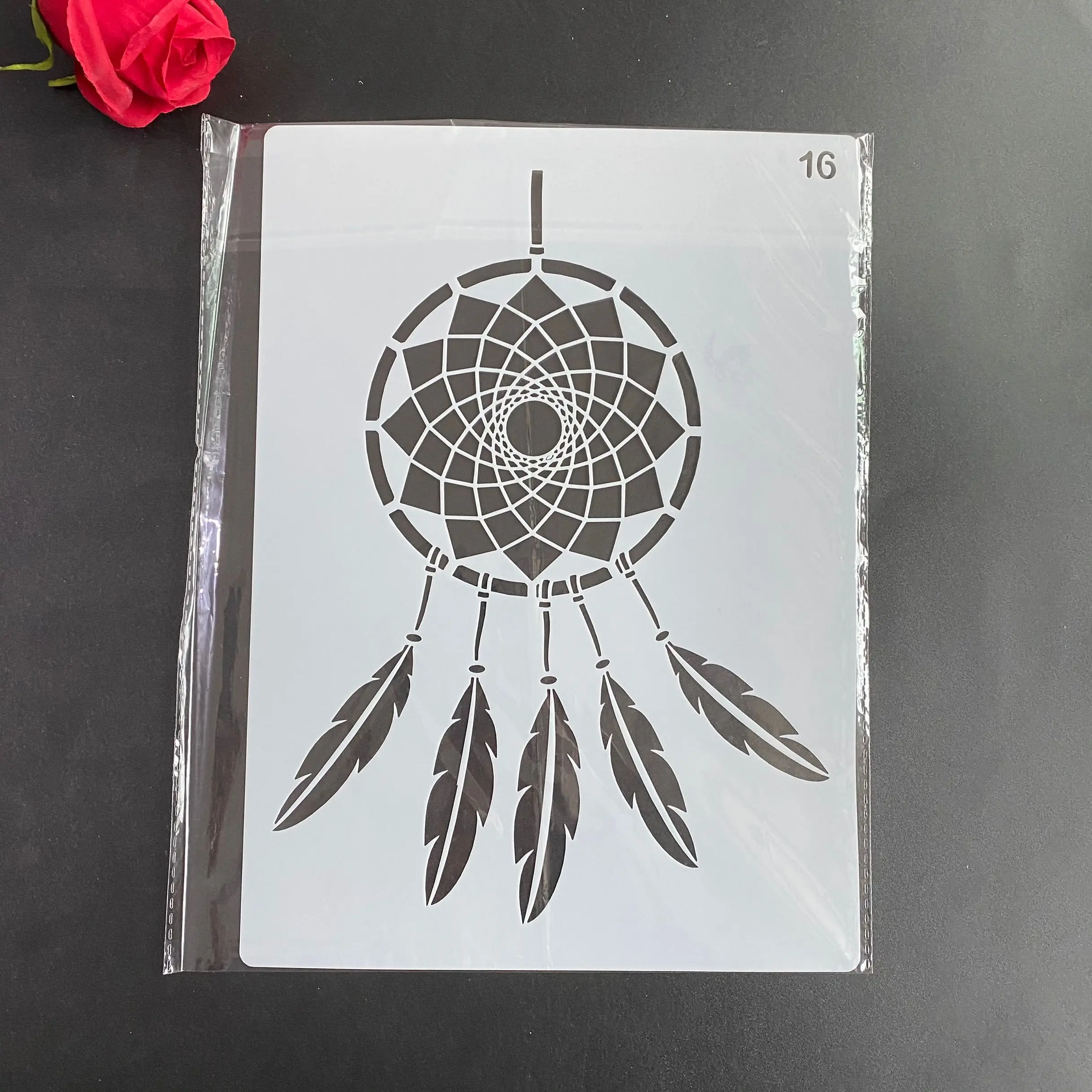 

Scrapbook Coloring Embossing Album Decorative Paper Card Template Polyvisia A4 29 * 21cm Mandala DIY Stencils Wall Painting